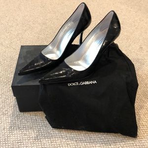 Dolce & Gabbana Black Leather Pumps